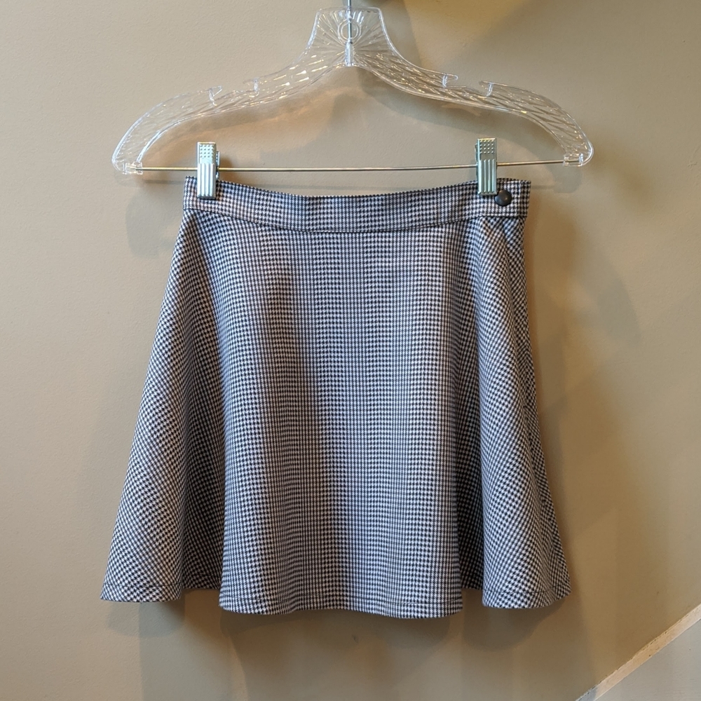 American Apparel Houndstooth Skater Skirt